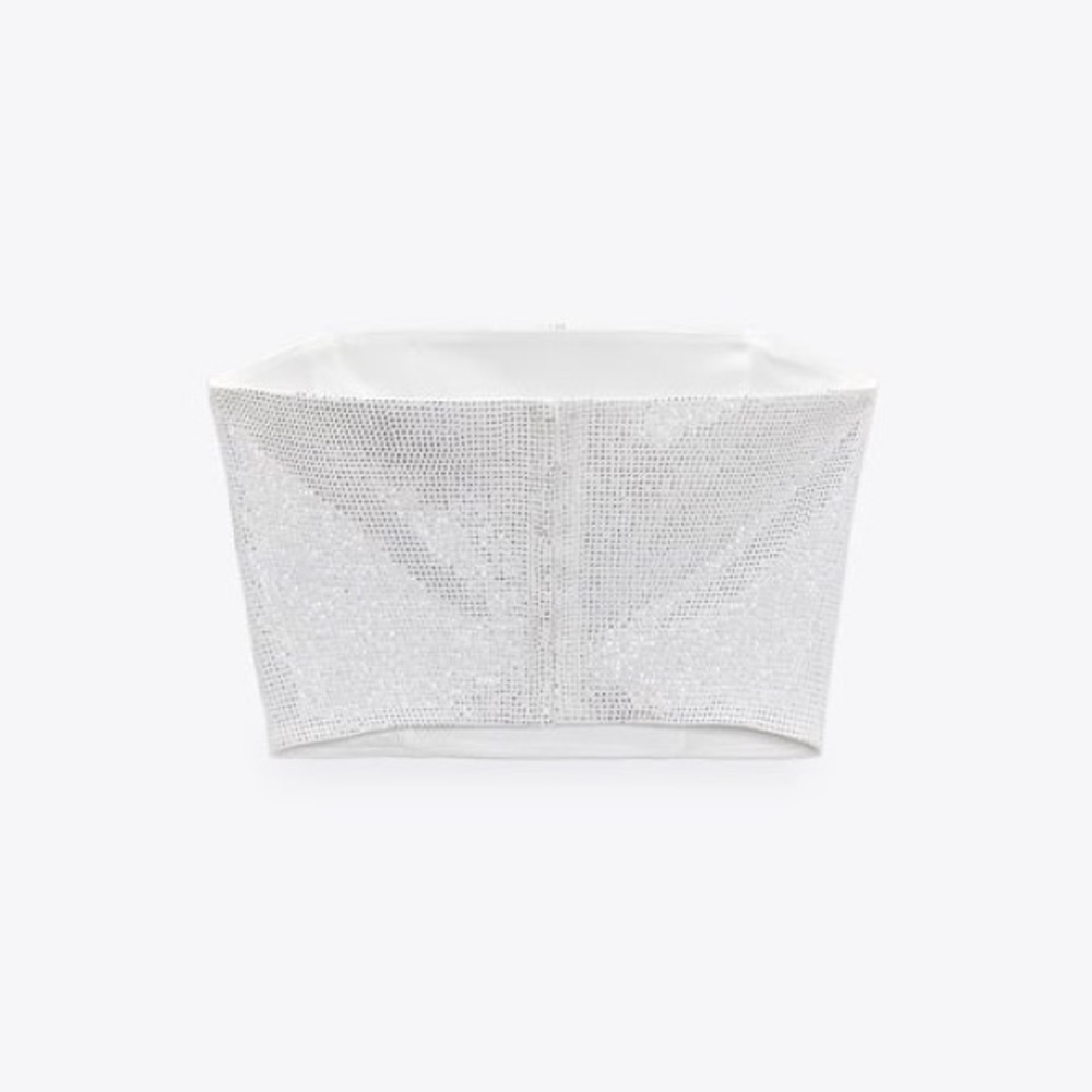 Zara Rhinestone Strapless Top - Picture 8 of 9